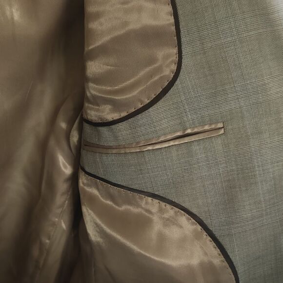 Tasso Elba Mens Wool Blend Blazer Sport Coat Jacket Size 40 Regular (Medium) - Picture 9 of 11